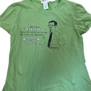 Napoleon Dynamite green graphic t shirt. Size Medium.